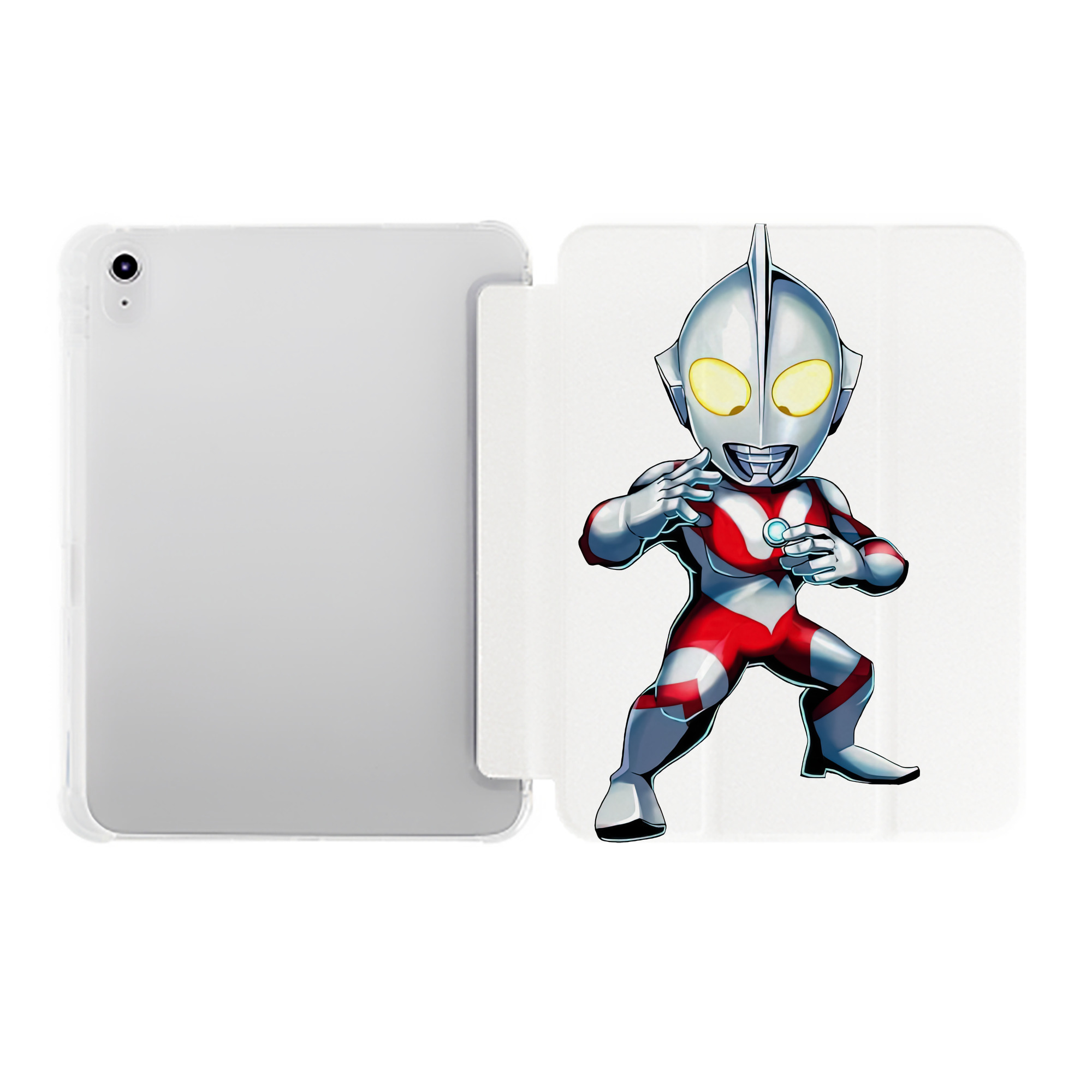 （画像用） ウルトラマン Ultraman IPad ケース ペン収納付き 三つ折りスタンド PUレザー×シリコン 対応機種9.5/10.5/10.9インチ